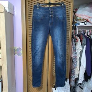Dark wash high-waisted Jeggings (size: 7)